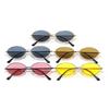 Cat Eye Small Frame Sunglasses Y2k Trendy Oval Metal Sun Glasses Women Punk Sunshade Shades Outdoor UV400 Protection Goggles