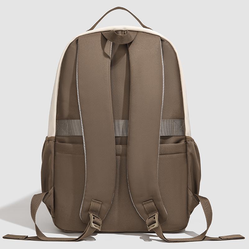 Contrast Color Student Schoolbag Men's Backpack Large Capacity Travel Backpack