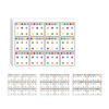 6 Pcs Childrens Attention Development Activity Cards Learning Tool For Color Recognition And Shape Cognition