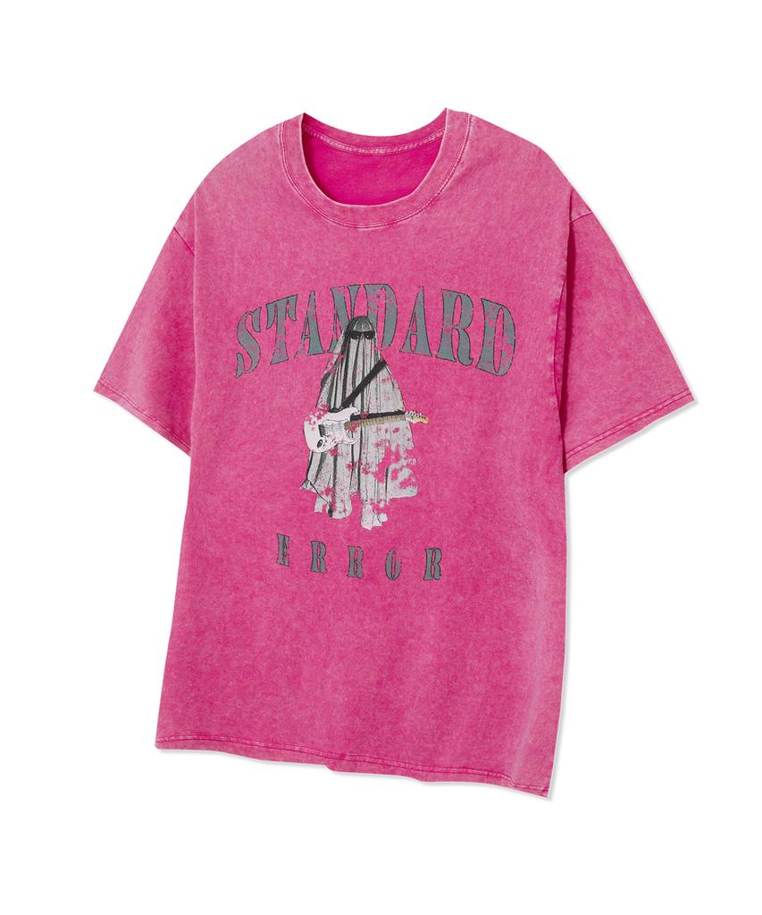 STANDARDERROR 87-Stan254 Phantom Rhythm Crack Pigment Short Sleeve T-Shirt (5 Colors) (Type A)