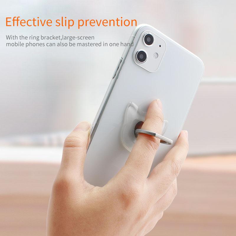 Klarer Katzen-Fingerring Handy-Ständer Halter Für iPhone XS Huawei Samsung Handy Runder Handy-Ringhalter Auto-Halter Ständer