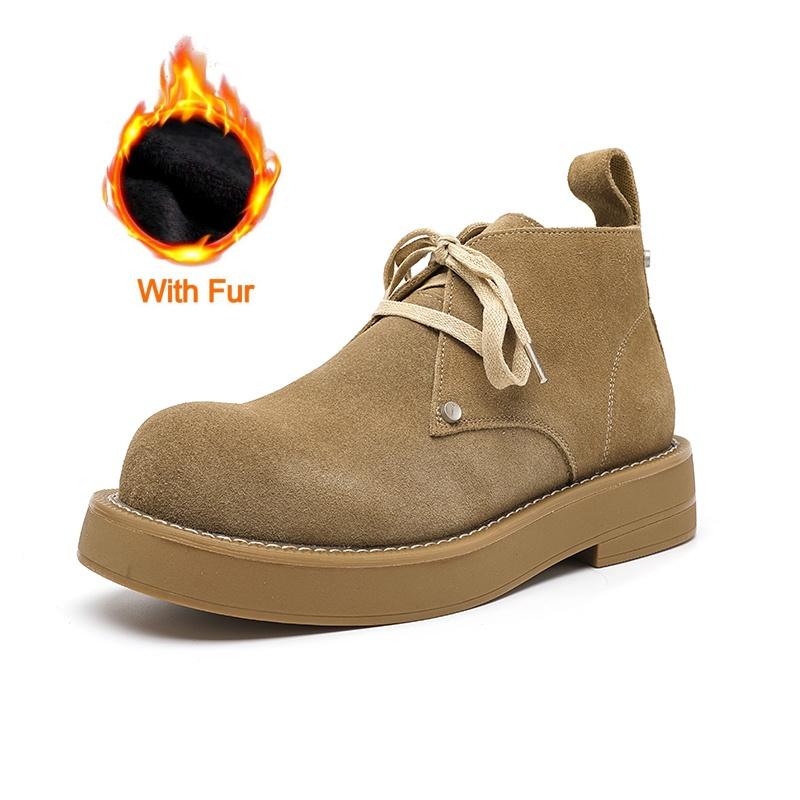 

Мужские ботильоны из натуральной кожи в британском стиле, зимние, высшего качества, удобные, из натуральной коровьей кожи, нескользящие, для ходьбы 44