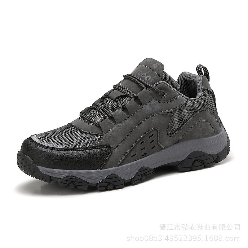 Men's low-top non-slip and wear-resistant mountaineering sports shoes, light and comfortable mesh outdoor casual hiking off-road shoes