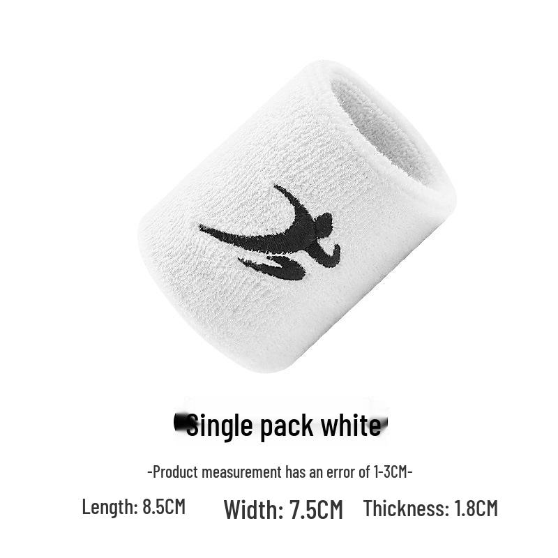 

Дышащий Нескользящий Высокоэластичный Напульсник для Занятий Спортом на Открытом Воздухе: Баскетбол, Теннис, Бадминтон, Фитнес. Влагоотводящий и поддерживающий. белый