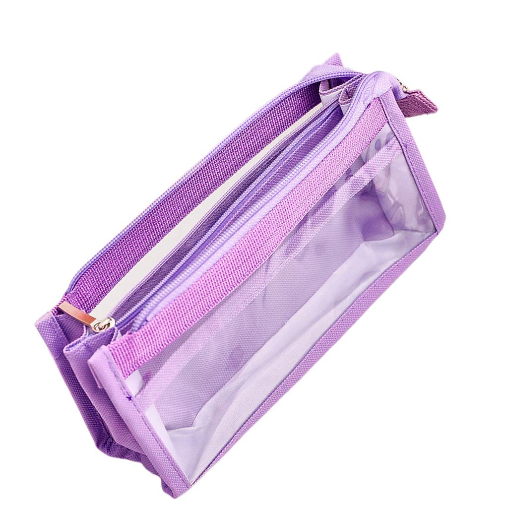Aesthetic Pen Bag 6-Layer Pen Case Large Capacity Pencil Bag Clear Pencil Case Pencil Box School Office Supplies
