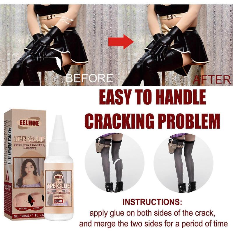 TPE rozpouštědlové lepidlo na opravu silikonových panenek, lepidlo na trhliny TPE 30 ml