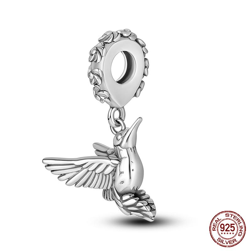 Original 925 Prata Esterlina Cor Mágica Camaleão Luminoso Série Charme Contas Adequado Ajuste Pulseira DIY Jóias Presentes