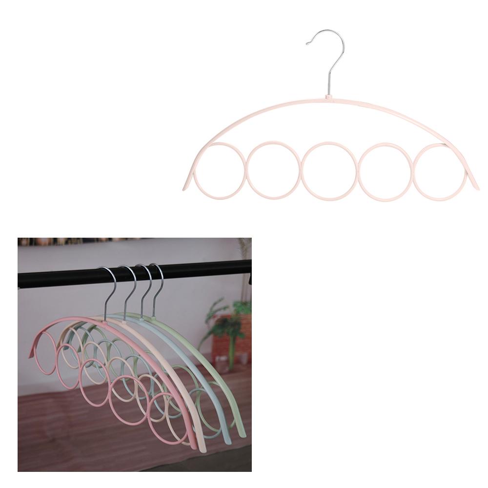 DIY Belt Rack Shawl Hanger Ties Hanger Storage Hanger Hook Organizer Holder Ring Rope Slots Holder