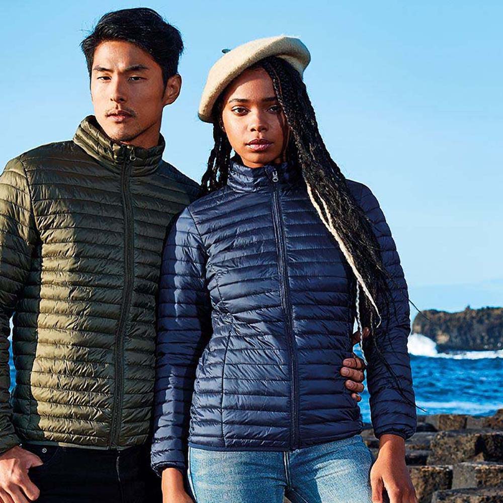 2786 Womens/Ladies Tribe Hooded Fineline Padded Jacket