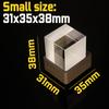 Crystal Cube Photo Display Holographic Desktop Smart Weather Station Digital Clock With Gif Animations Album