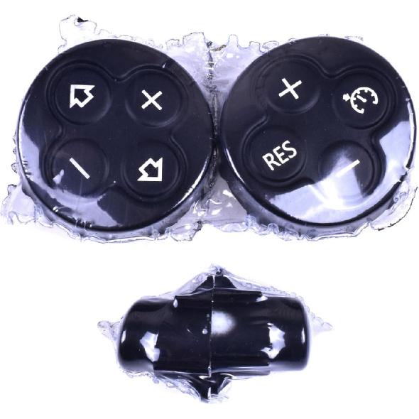 Steering Wheel Push Button Volume Cruise Control Switch Cover, Black, Compatible with BMW MINI Clubman Countryman Cooper S Roadster R55 R56 R57 R58