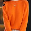 Damenmode, lässig, Herbst/Winter, einfarbig, bedruckt, langärmelig, O-Ausschnitt, Oberteile, Damenbekleidung, Wollstrickpullover
