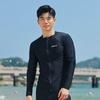 Herren Schnelltrocknendes UV-Schutz Rash Guard Set Mit Reißverschluss Langarm Oberteil Hose Surfen Schnorcheln Tauchen