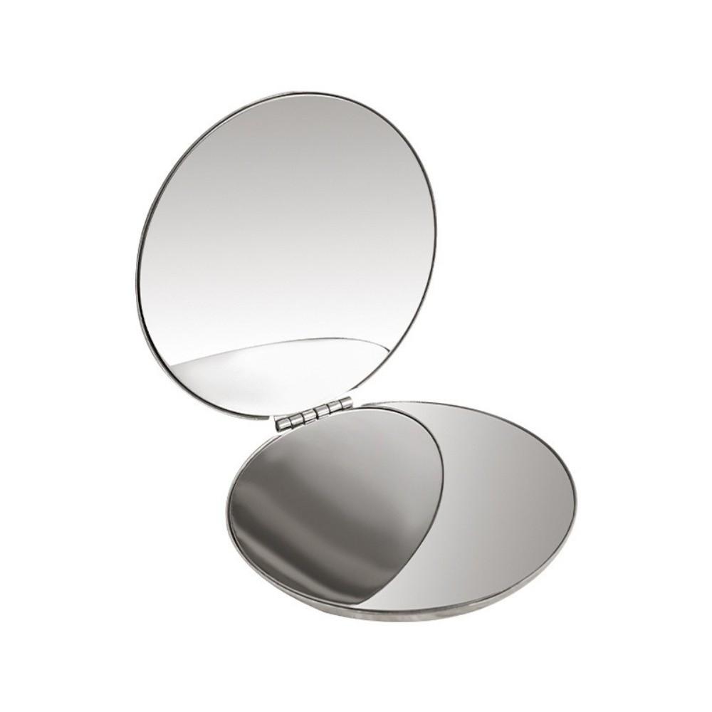 Double-Sided Stainless Steel Mirror Mini Beauty Mirror Foldable Makeup Mirror Travel