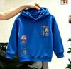 Children's hooded sweatshirt featuring arrow and letter graphics trendy streetwear style;unisex; suitable for autumn and winter.