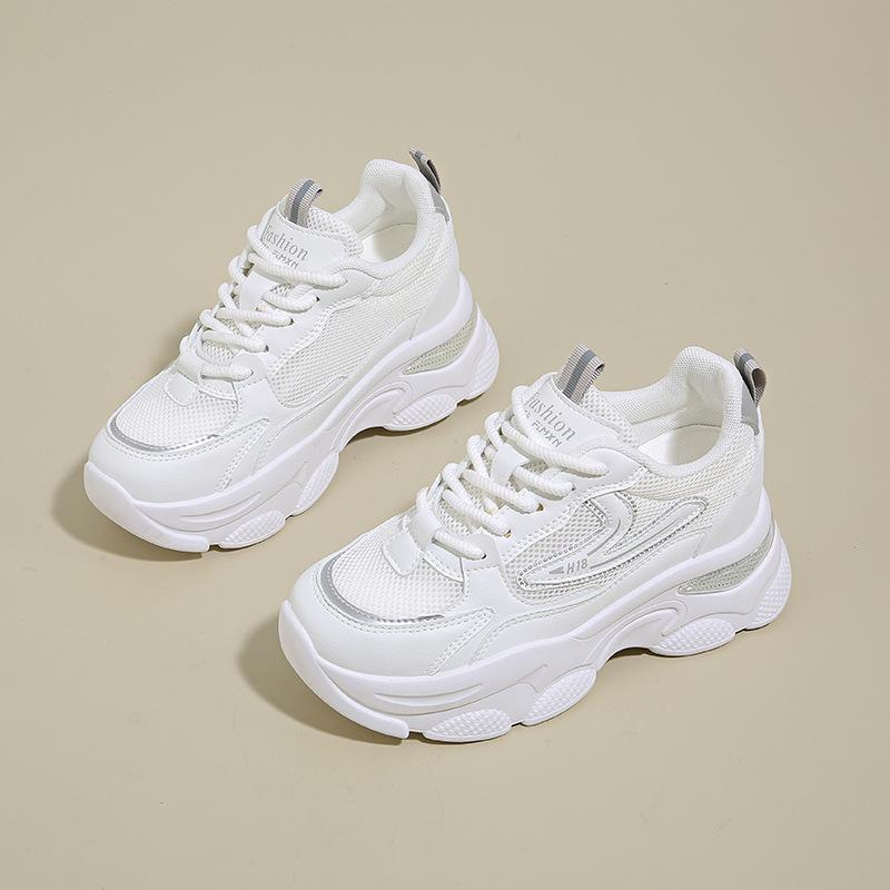 

Внутренние увеличивающие рост папины кроссовки женские маленькие мужчины 2025 лето сетка дышащие маленькие белые туфли платформа повседневная обувь спортивная обувь 40