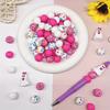 25PCS Multi-Size Halloween-Themed Silicone Beads Set, Perfect for DIY Craft Projects Like Keychains, Necklaces, Bracelets & More