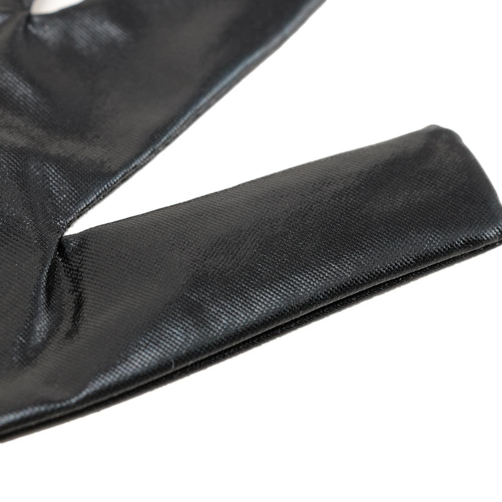 Black Clubwear Costumes Cosplay Accessory Leather Fetish Long Latex Gloves Adult Sexy