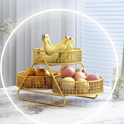 Countertop Fruit Basket, Decorative Organizer Storage Holder Serving Bowl for