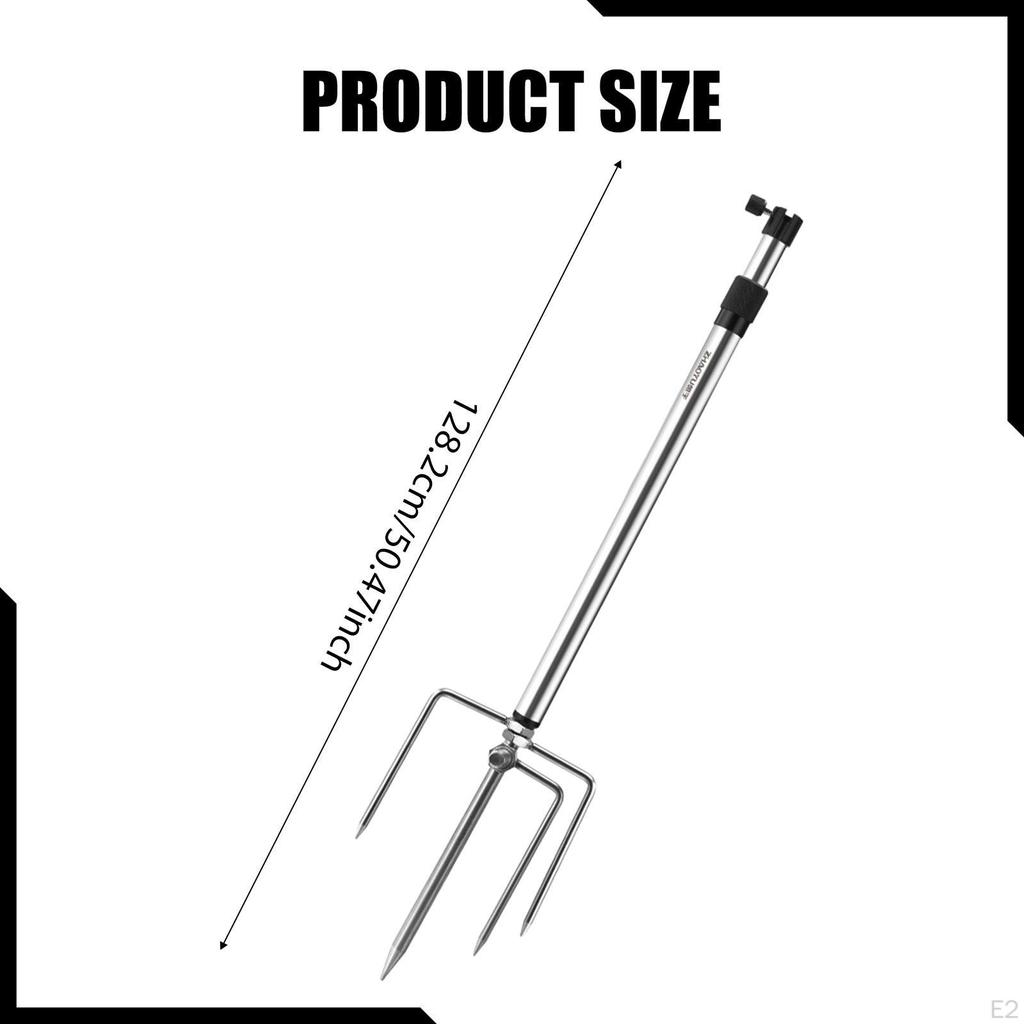 Camping Lantern Stand Easy to Use Bracket for Fishing Hiking Outside Silver