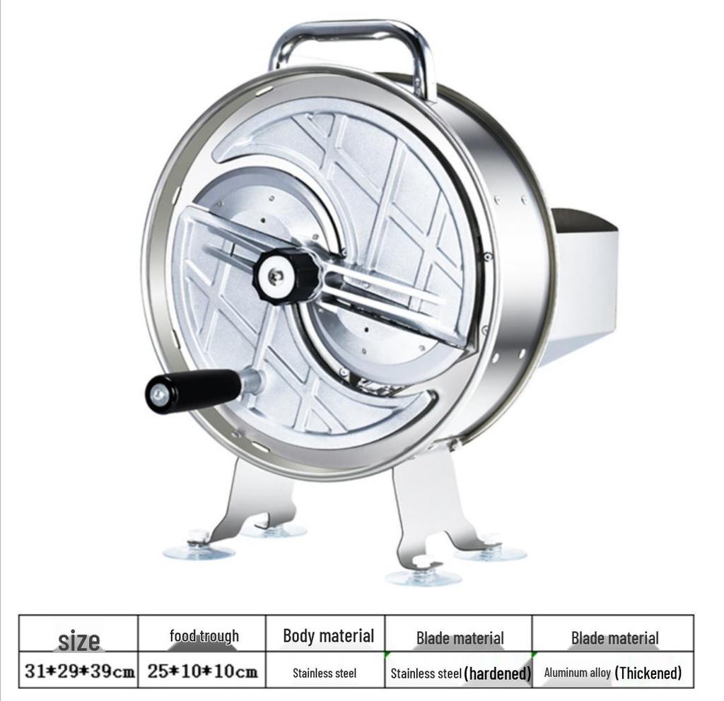 Stainless Steel Manual Electric Slicer for Fruits & Vegetables