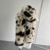 Faux Fur Long Scarf Womens Leopard Print Warm Plush Scarf Trending Scarf Wrap Y2K Accessories Luxury Imitation Rabbit Hair Shawl