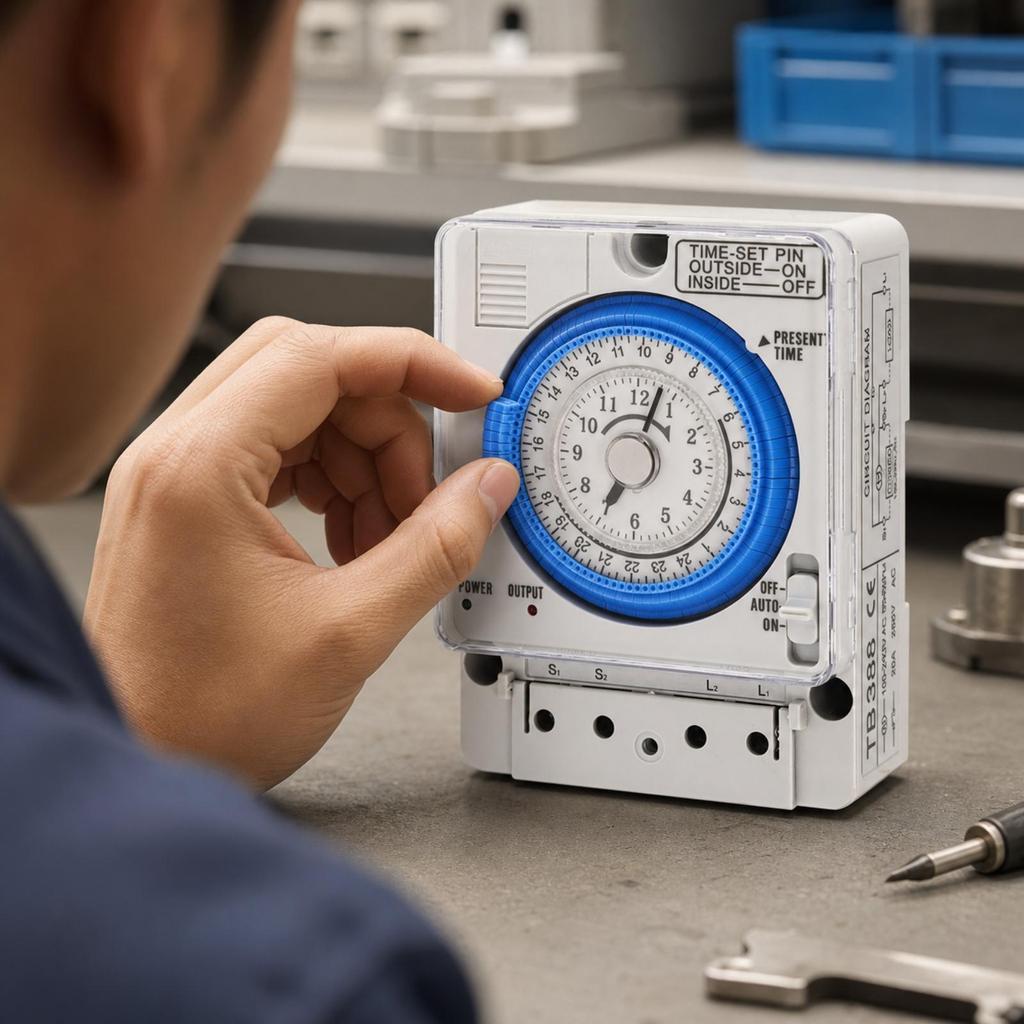 24-Hour Mechanical Time Switch Manual on off Reliable