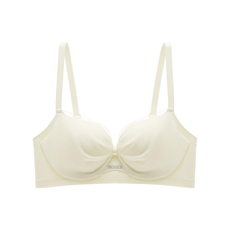 Women's Push-Up Bra: Wire-Free, Side Support, Thickened for Small Chest, Enhances Size, Prevents Sagging