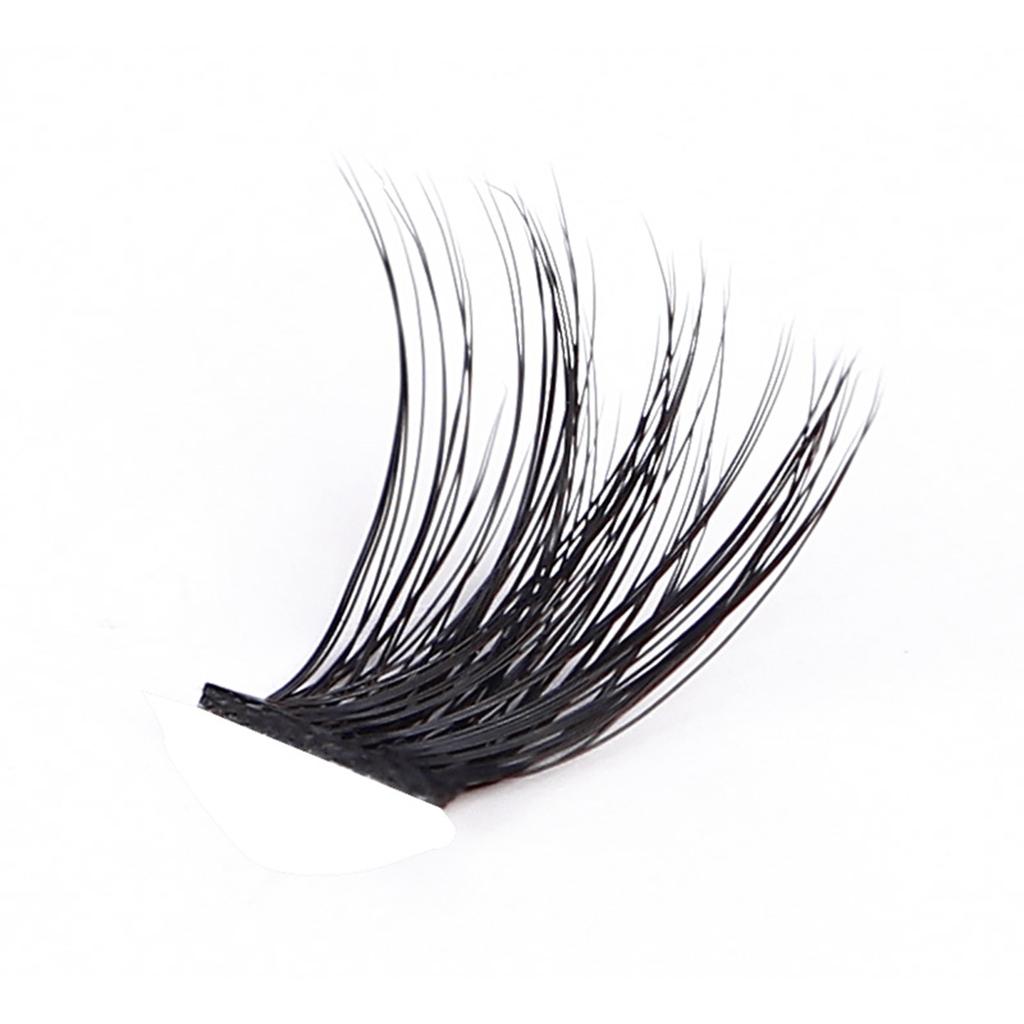 Z'LRAQI BEAUTY Individuelle falske øyevipper Selvklebende klynge falske øyevipper Limfrie øyevipper