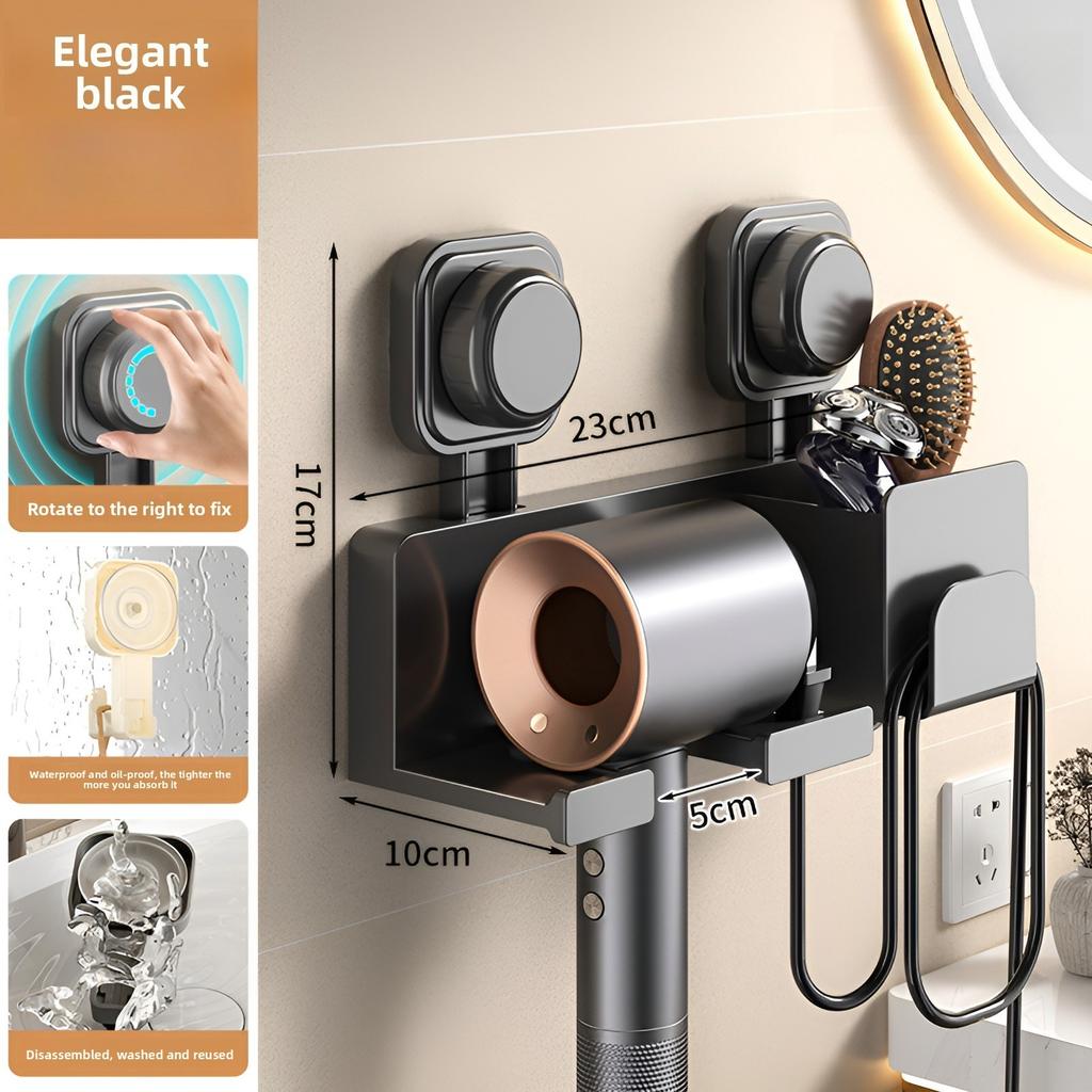 1pcs Blower Holder Shelf Bathroom Accessories Hair Dryer Holder Wall Dryer Cradle Straightener Stand Hairdryer Organizer Box