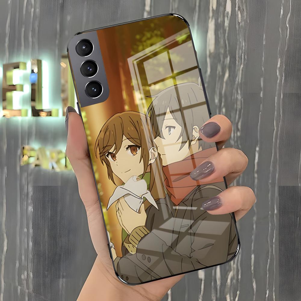 

Japanese Anime Horimiya Phone Case For Samsung S26 S25 Plus S20 S20 Plus S22 Ultra S23 FE S21 Plus S21 Ultra Glass Cover Samsung S20 Ultra