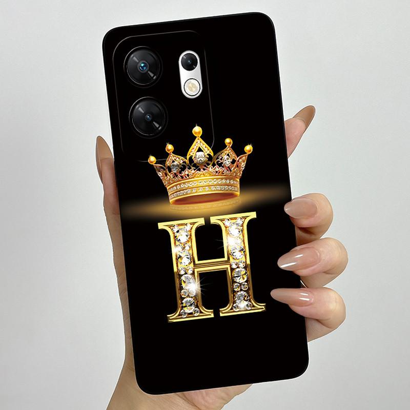 Case for infinix Zero 30 4G 5G Case X6731 Crown Letters Soft Silicone Shockproof Cover For Infinix Zero30 4g Cases X6731B Funda