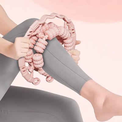48 Rollen Anti-Cellulite Beinmassage Lymphdrainage Tiefengewebe-Therapie Oberschenkel Arm Rücken Schulter Muskelentspannung Massagegerät