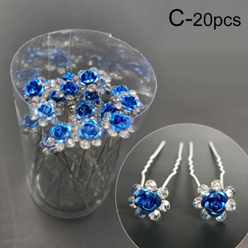 20 Pcs Headwear Hairpins Floral Ornament Accessories Gift