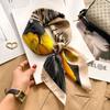 Luxus-Mode-Druck 70*70cm Seide Quadrat Schal Frauen Weiche Satin Haarband Halstuch Krawatte Weibliche Stirnband Foulard Tasche Band