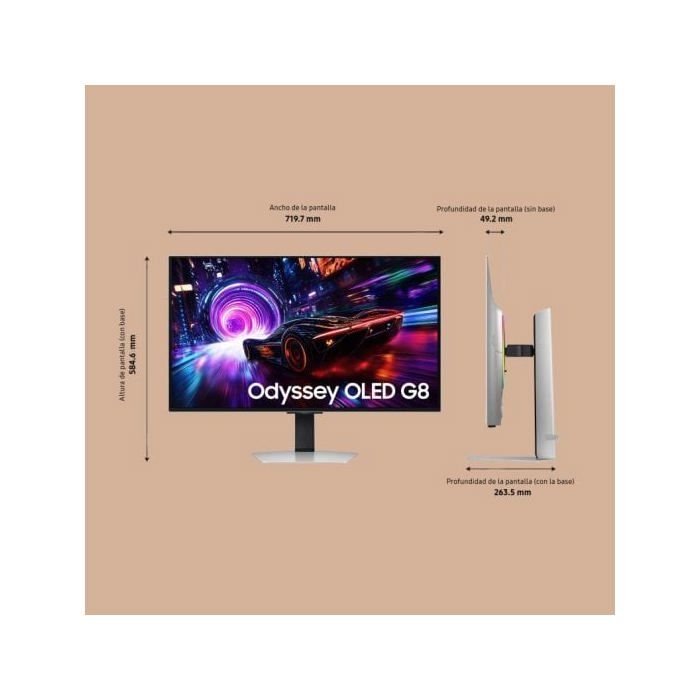 Samsung Odyssey OLED G8 LS32FG816SUXEN 32" QD-OLED UltraHD 4K 240Hz 0.03ms HDR400 FreeSync Premium Pro