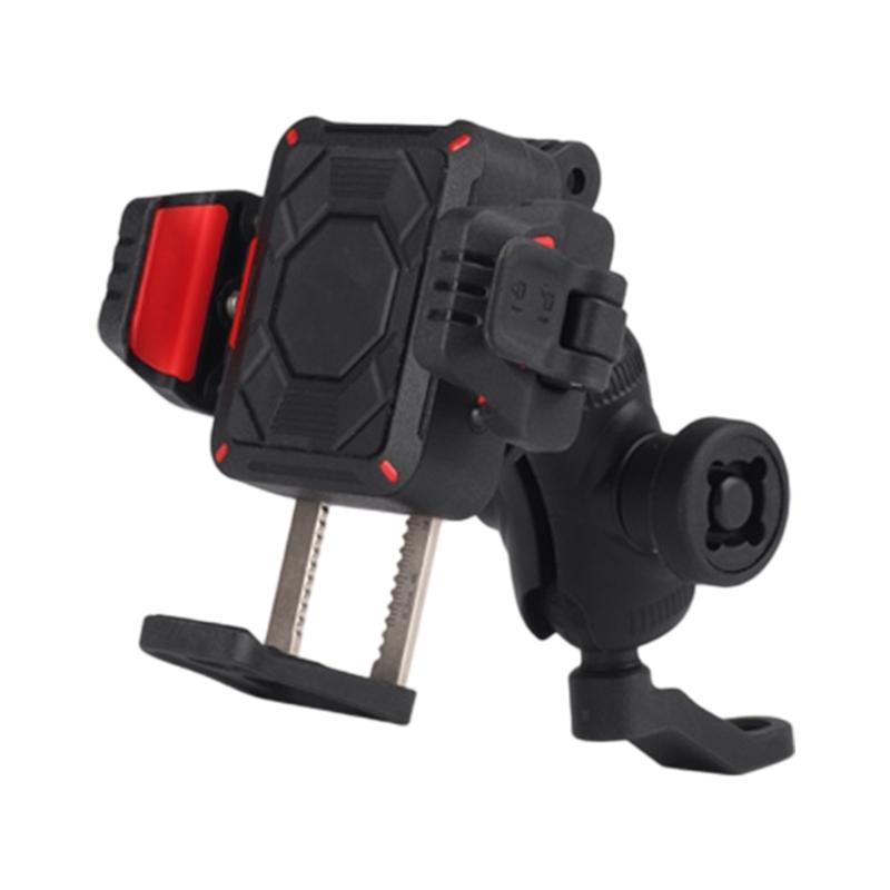 Shockproof Bike Phone Mount Support Rack For Ebikes And Motorcycles Handlebar Navigation For Smartphones Up To 90mm Wide