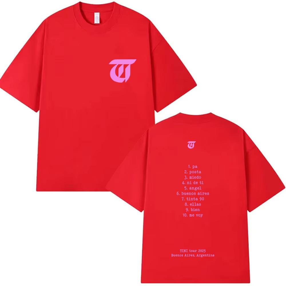 Tour Print T Shirts Men Women Fashion Aesthetic Clothing T-shirt Fans Gift Tops Oversized Cotton Tees