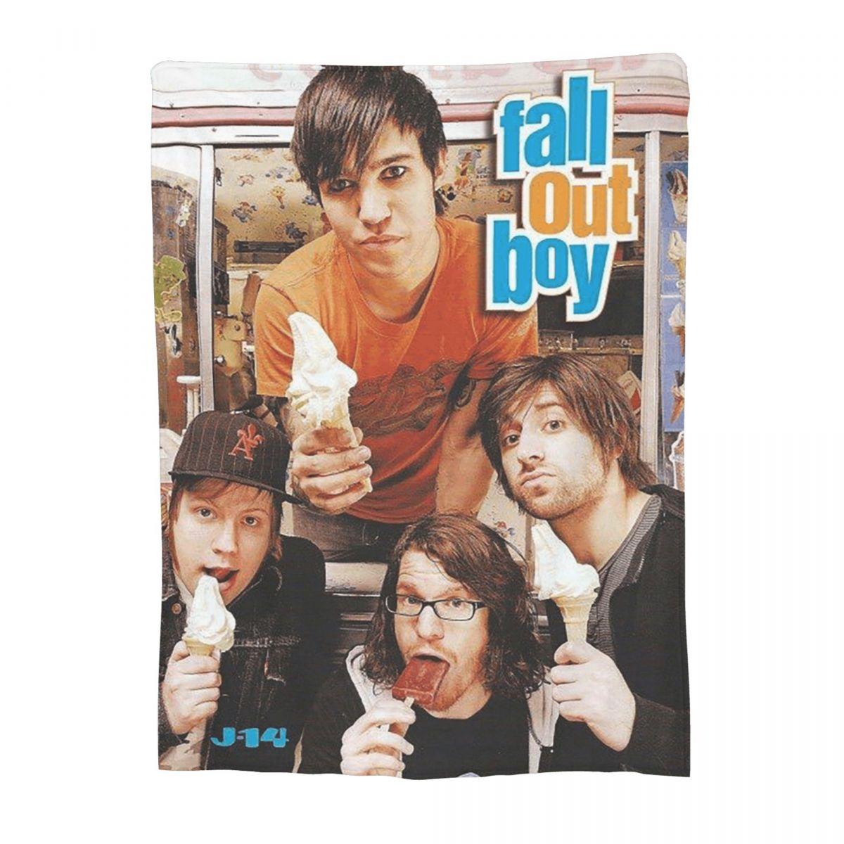 

Fall Out Boy Blankets Soft Warm Flannel Throw Blanket Plush for Bed Living room Picnic Travel Home Couch 30x40in