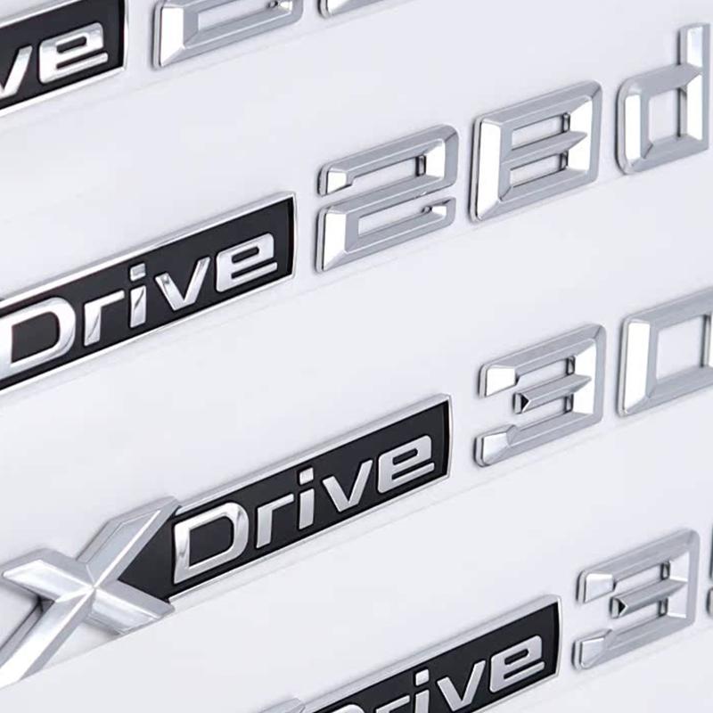 Car 3D ABS SDrive 18i 18d Logo Fender Body Trunk Badge Emblem Decals Sticker For X1 X3 X5 Z4 E48 F48