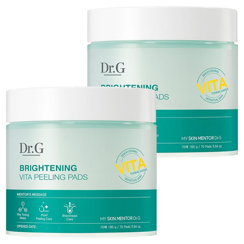 Dr.G Brightening Vita Peeling Pad 160g, 70 Sheets, 2 Pcs