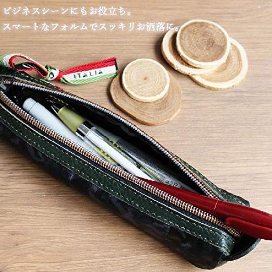 OROBIANCO Pencil PRICK RY CORONA Perfect for office Perfect as a Made in Custom-Made Case, DOLLARO. Unisex. use. gift. Italy. (CAMO-GRIGIO)