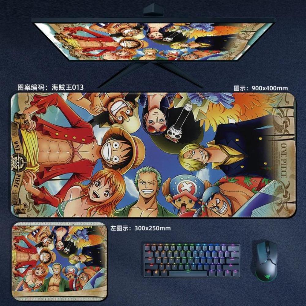 Nautical King Animation Periphery Cute ONE PIECE Leather Mouse Pad Boys Oversized Small E-sports Game Office Computer Keyboard Pad Notebook Table Mat