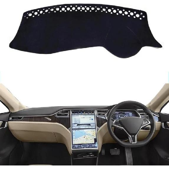 Fit for Tesla Model S 2012-2020,Car Dashboard Cover,Black Dashboard Cover,Dash Board Protecter Cover,Car Interior Accessories RHD Black Edge