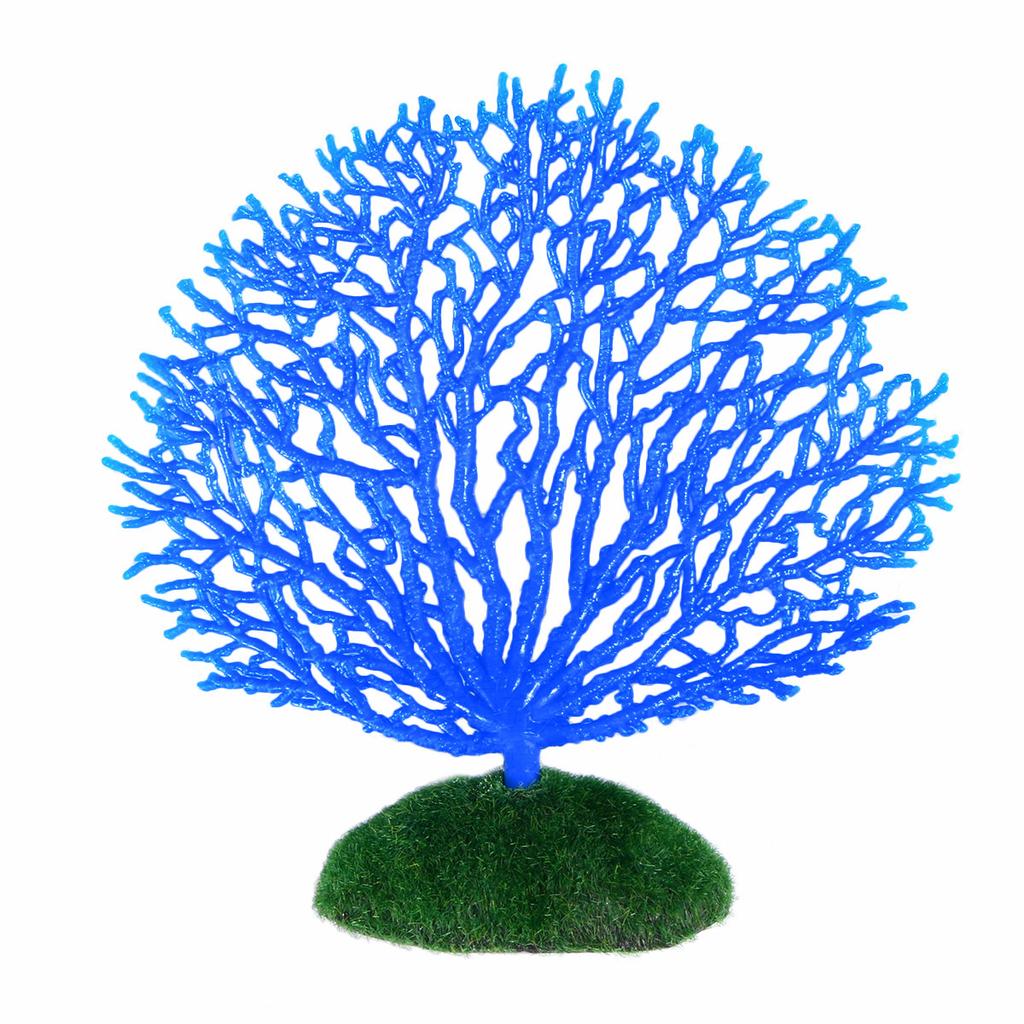 Corail Artificiel Réaliste Flexible Doux Faux Ornement Corail Aquarium Décoration Bac à Poissons Adhésion pour Nitrifiants