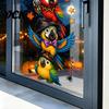 Easy Apply Home Decor Stickers Halloween Window Clings,PVC Waterproof Static Decals, Removable Festive Wall Stickers, Flexible Coverings Animals/Ghost