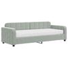 Vidaxl Sofa Z Materacem Do Spania, Jasnoszara, 80X200 Cm, Aksamit