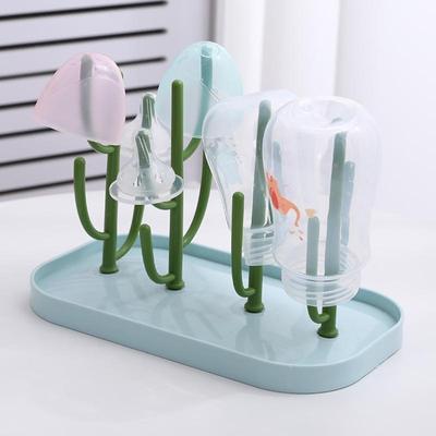 Baby Cactus Milk Bottle Drying Rack Multifunctional Infant Milk Bottle Water Cup Drain Rack Removable Milk Bottle Rack