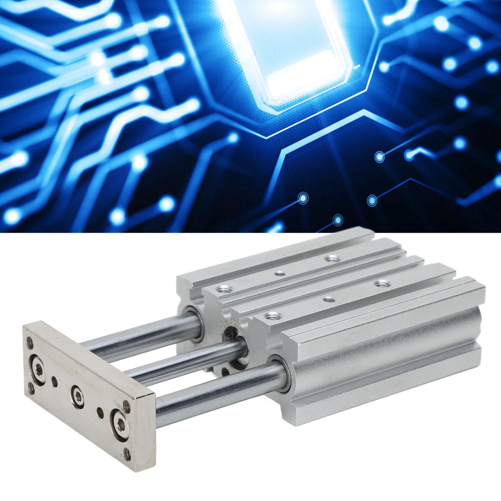 Pneumatic Air Cylinder 3 Rod Pneumatic Cylinder  Type Double Action 12mm Bore 40mm Stroke with  3 Rod Pneumatic Cylinder