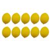 10Pcs/Pack Realistic Artificial Lemon Simulation Yellow Lemon Fruit for Kitchen Party Table Decoration Basket Display